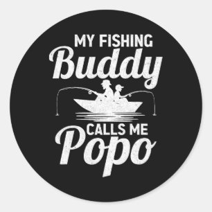 Adesivo Meus Amigos de Pesca Me Chamam de Popo Dia dos Pai