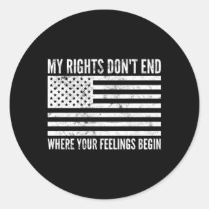 Adesivo Meus Direitos Não Acabam Com Segundos Conservadore