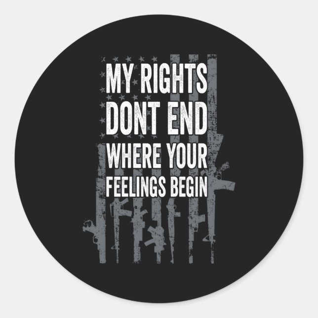 Adesivo Meus Direitos Não Terminam Onde Seus Sentimentos C (Frente)
