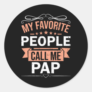 Adesivo Meus Favoritos Me Chamam de Papai Homens Retro Dia