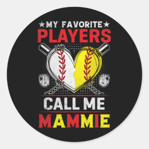 Adesivo Meus Jogadores Favoritos De Softball Me Chamam De