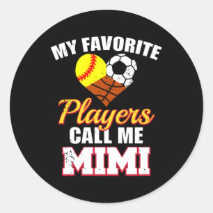 Adesivo Meus Jogadores Favoritos Jogadores Softball Futebo