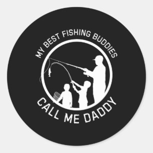 Adesivo Meus melhores amigos de pesca me chamam de Dia de 