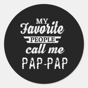 Adesivo Meus Pessoas Favoritas Me Chamam de Pap-pap Vovô