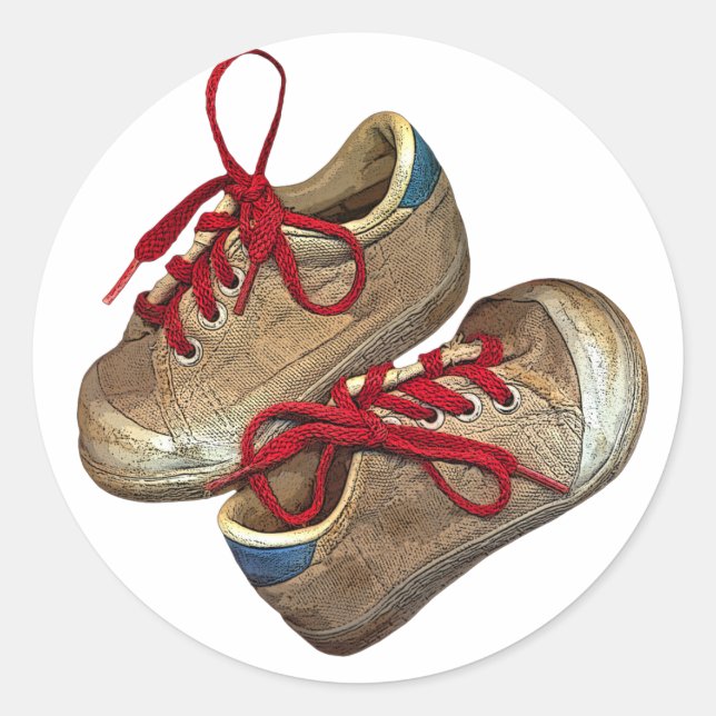 Adesivo Meus primeiros tênis (Frente)