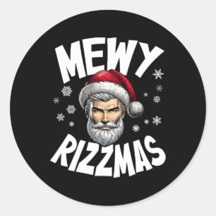 Adesivo Mewy Rizzmas Crianças Adolescentes Engraçados Feli