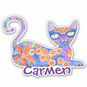 Adesivo mexicano Alebrije Vinyl - Cat