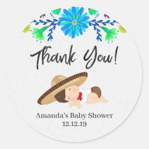 Adesivo Mexicano Baby Muchacho Obrigado