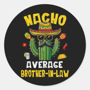 Adesivo Mexicano Cinco de Mayo Nacho Média Irmão-de-Direit