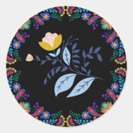Adesivo mexicano Fiesta Floral Chá de fraldas Sticker