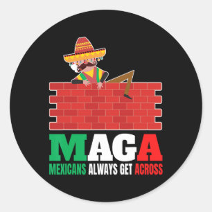 Adesivo Mexicanos sempre atravessam homens anti-engraçados