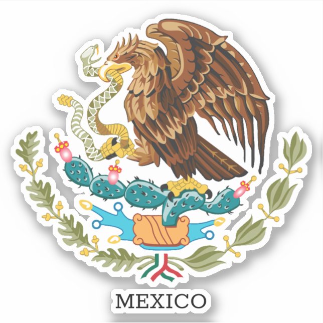 Adesivo México & Águia, Bandeira do México (Frente)