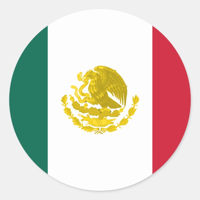 Adesivo México com Armas de Ouro de Cheio, México (Frente)