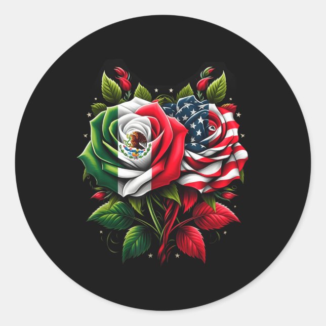 Adesivo México, Estados Unidos, Bandeira Mexicana Bandeira (Frente)