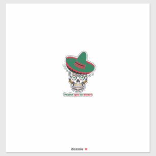 Adesivo México Futebol Caveira 2026 - Paixão Que Não Morre