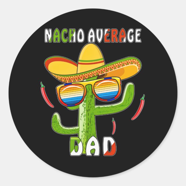 ADESIVO MEXICO NACHO AVERAGE DAD (Frente)