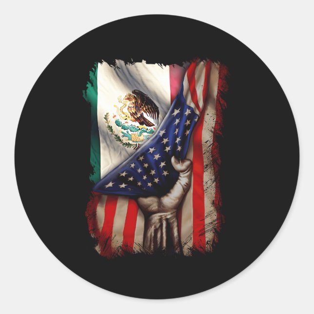 Adesivo México Roots American Flag México É Chamado (Frente)