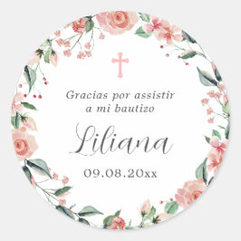 Adesivo Mi Bautizo Recuerdos Para Bautizo Espanhol Baptism