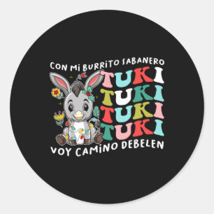 Adesivo Mi Burrito Sabanero Mexicano Tuki Tuki Donkey Lati