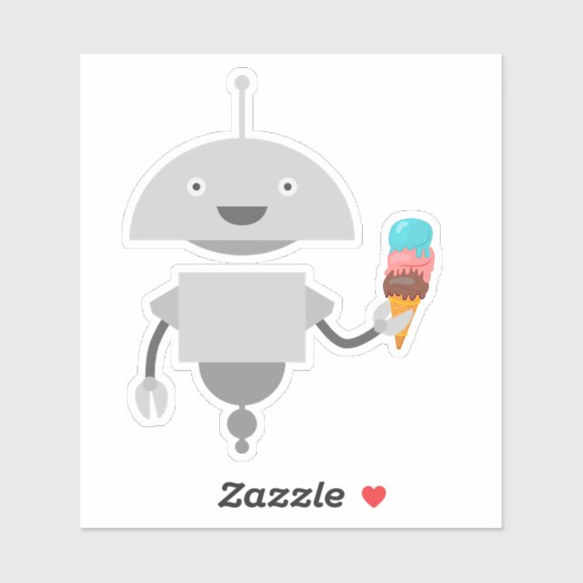 Adesivo Mia com Sorvete (Folha)