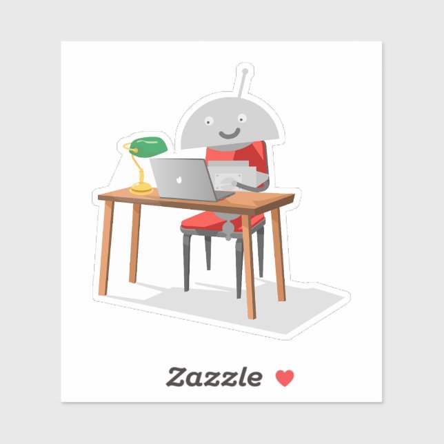 Adesivo Mia em uma mesa (Folha)