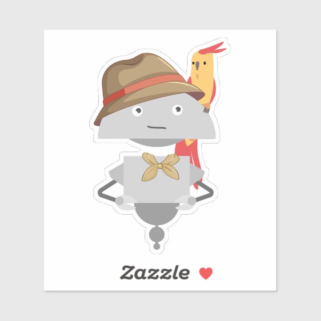 Adesivo Mia papagaio (Folha)