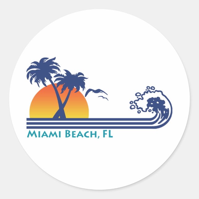 Adesivo Miami Beach (Frente)