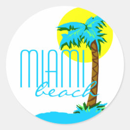 Adesivo Miami Beach-Palm Tree