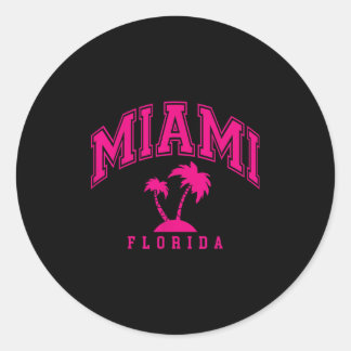 Adesivo Miami Beach Palms Palm Trees Preppy Varsit