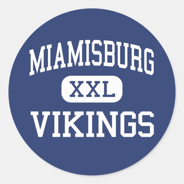 Adesivo Miamisburg Vikings MidMiamisburg Ohio (Frente)