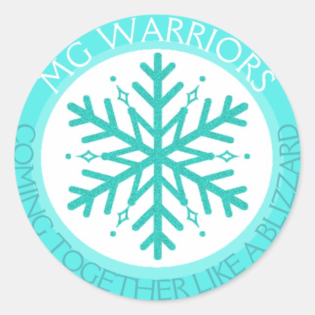 Adesivo Miastenia Gravis No Two Snowflakes sticker (Frente)