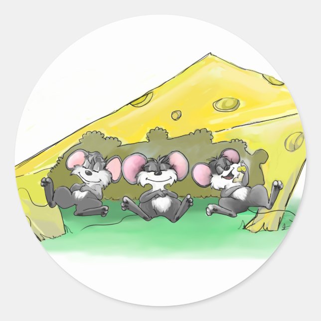 Adesivo Mic, Mac e Moe Banquete de Ação de Graças (Frente)