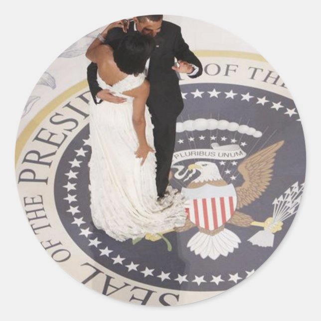 Adesivo Michelle e Barack Obama (Frente)