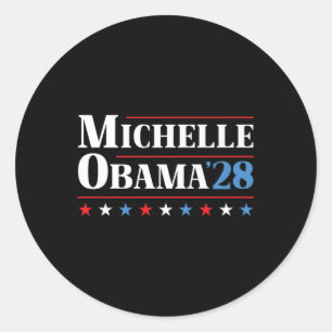Adesivo Michelle Obama 2028 Pelo Presidente Premium