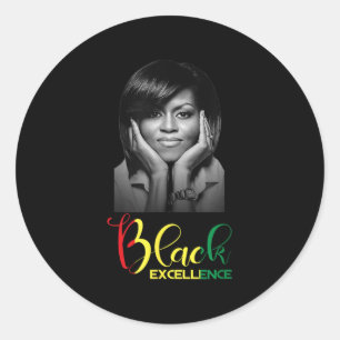 Adesivo Michelle Obama Black Excellence Black History Mont