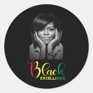 Adesivo Michelle Obama Black Excellence Black History Mont