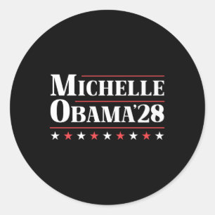 Adesivo Michelle Obama Para Presidente 2028 Premium