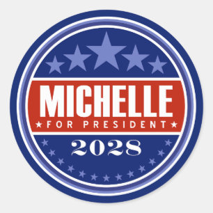 Adesivo Michelle Obama Presidente 2028