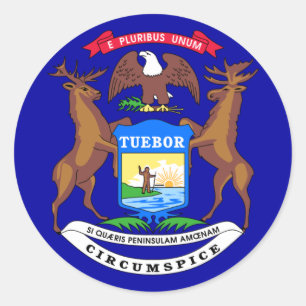 Adesivo Michigan Flag