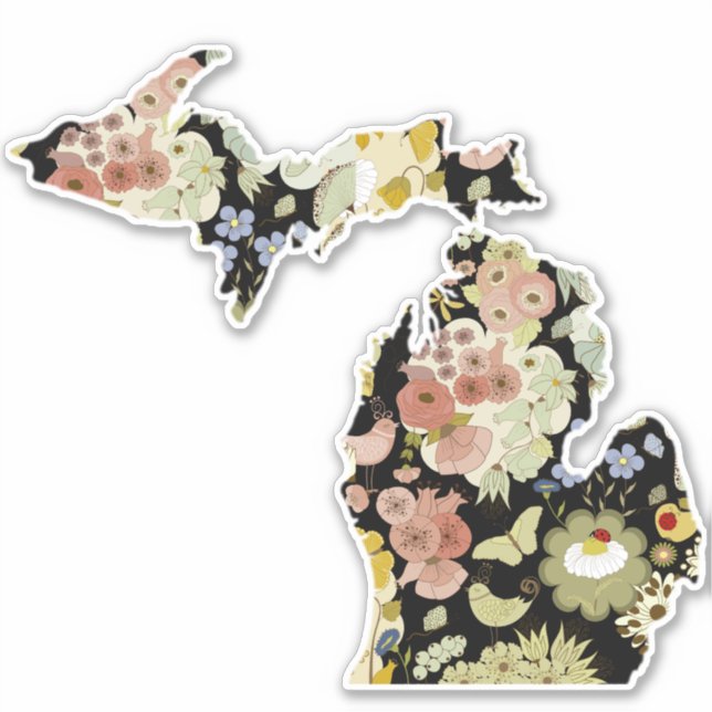Adesivo Michigan Floral Sticker (Frente)