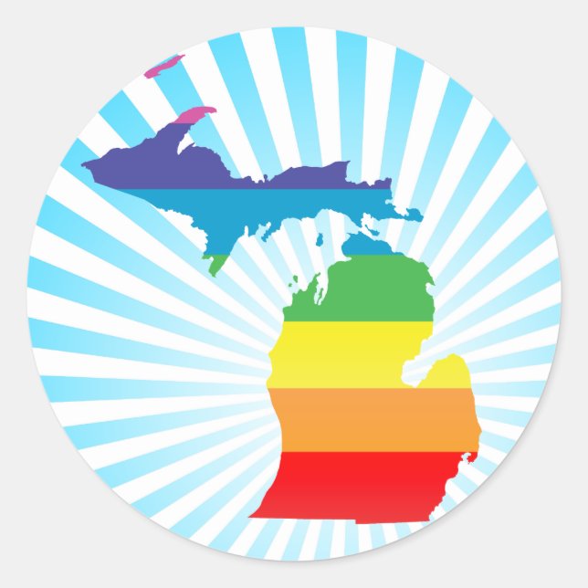Adesivo Michigan orgulde. (Frente)