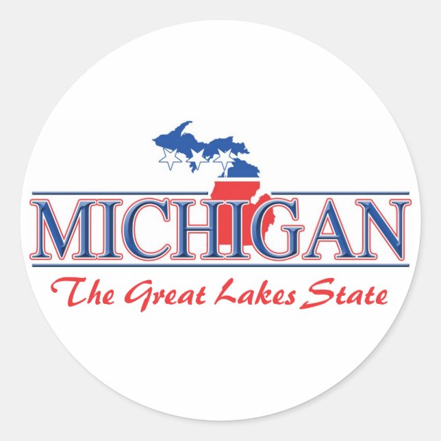 Adesivo Michigan Patriotic Stickers (Frente)