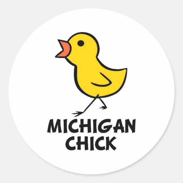 Adesivo Michigan Pintinho Sticker (Frente)