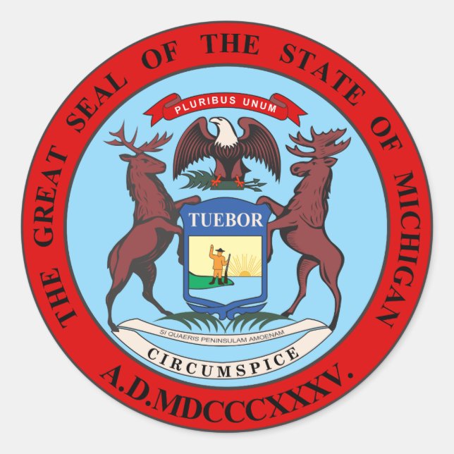 Adesivo Michigan Seal (Frente)