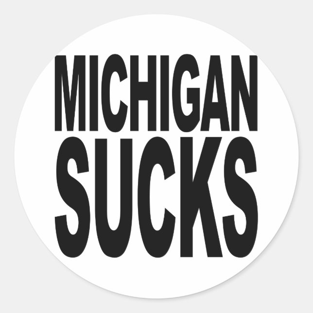 Adesivo Michigan Sucks (Frente)