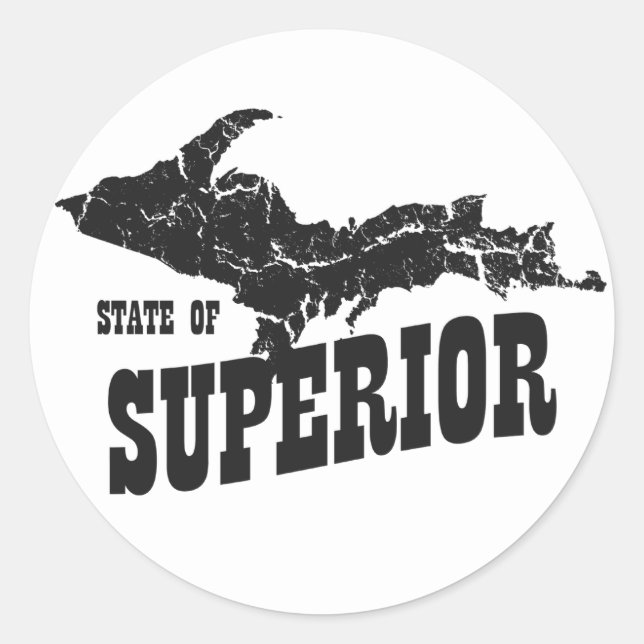 Adesivo Michigan Upper Peninsula State of Superior Sticker (Frente)