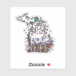 Adesivo Michigan Whimsy Wildflower Meadow Vinyl Sticker