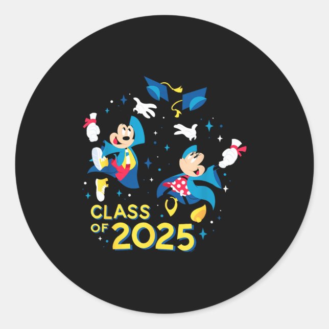 Adesivo Mickey & minnie mouse turma de formandos de 2025 (Frente)