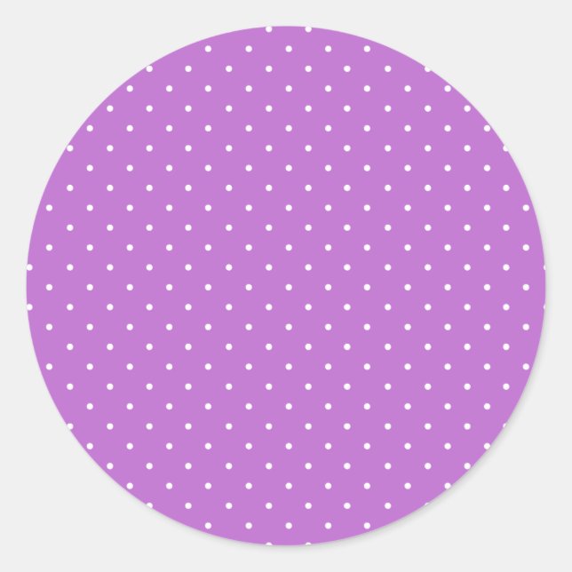 Adesivo Micro Bolinha Branco - Orquídea Roxo (Frente)