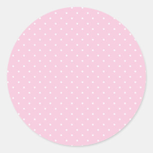 Adesivo Micro Bolinha Branco - Rosa Claro